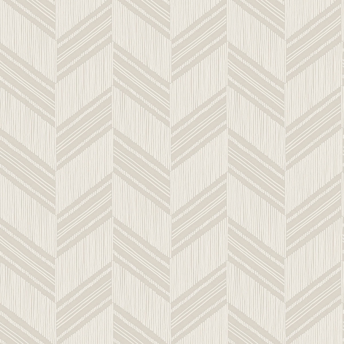 Seabrook Designs Boho Chevron Stripe Stringcloth Cinder Gray &amp; Ivory Wallpaper image 1 of 2