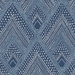 Seabrook Designs Panama Boho Diamonds Coastal Blue Wallpaper