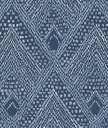 Seabrook Designs Panama Boho Diamonds Coastal Blue Wallpaper
