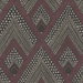 Seabrook Designs Panama Boho Diamonds Cranberry & Brushed Ebony Wallpaper