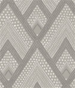 Seabrook Designs Panama Boho Diamonds Cove Gray Wallpaper
