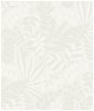 Seabrook Designs Botanica Striped Leaves Gray Mist & Ivory Wallpaper