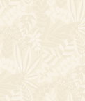 Seabrook Designs Botanica Striped Leaves Sand Dune & Ivory Wallpaper