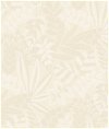 Seabrook Designs Botanica Striped Leaves Sand Dune & Ivory Wallpaper