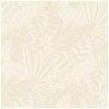 Seabrook Designs Botanica Striped Leaves Sand Dune & Ivory Wallpaper - Image 1