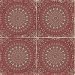 Seabrook Designs Mandala Boho Tile Cabernet &amp; Aloe Green Wallpaper thumbnail image 1 of 2
