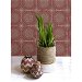 Seabrook Designs Mandala Boho Tile Cabernet &amp; Aloe Green Wallpaper thumbnail image 2 of 2