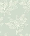 Seabrook Designs Paradise Leaves Mint Wallpaper