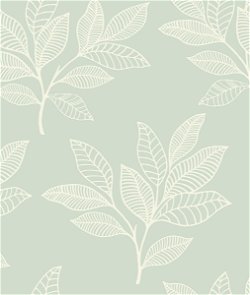 Seabrook Designs Paradise Leaves Mint Wallpaper