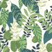 Seabrook Designs Tropicana Leaves Viridian & Dill Wallpaper