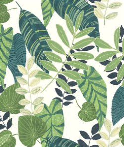 Seabrook Designs Tropicana Leaves Viridian & Dill Wallpaper