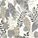 Seabrook Designs Tropicana Leaves Stone &amp; Daydream Gray Wallpaper thumbnail image 1 of 2