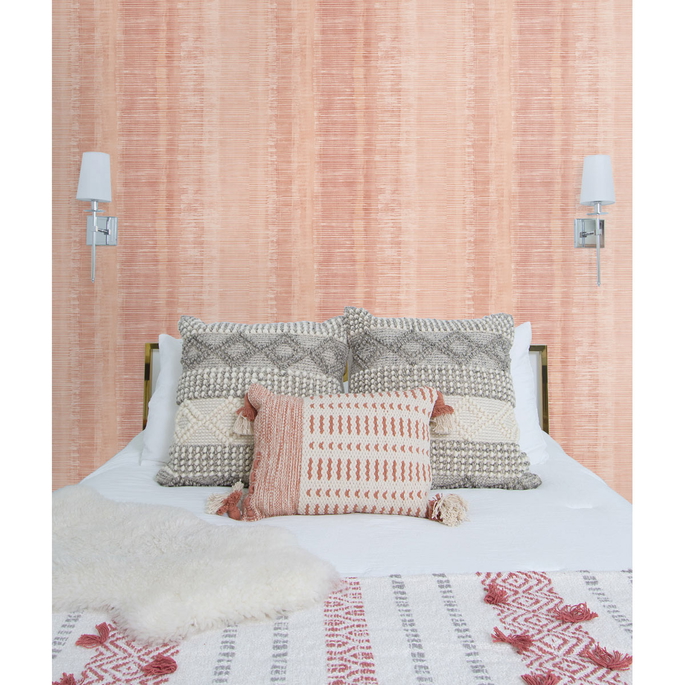 Seabrook Designs Tikki Natural Ombre Pink Sunset Wallpaper image 2 of 2