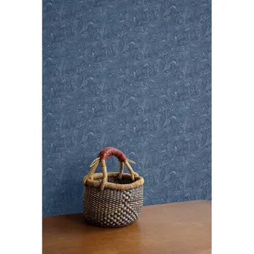Seabrook Designs Sierra Marble Washed Denim Wallpaper
