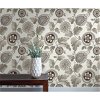 Seabrook Designs Calypso Paisley Leaf Stone & Latte Wallpaper - Image 2