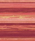 Seabrook Designs Horizon Brushed Stripe Cranberry & Blonde Wallpaper