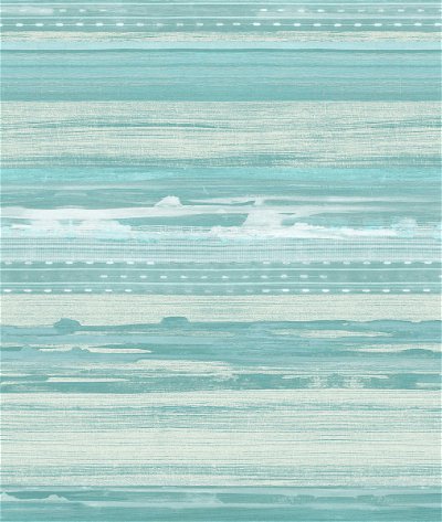 Seabrook Designs Horizon Brushed Stripe Seafoam & Ivory Wallpaper