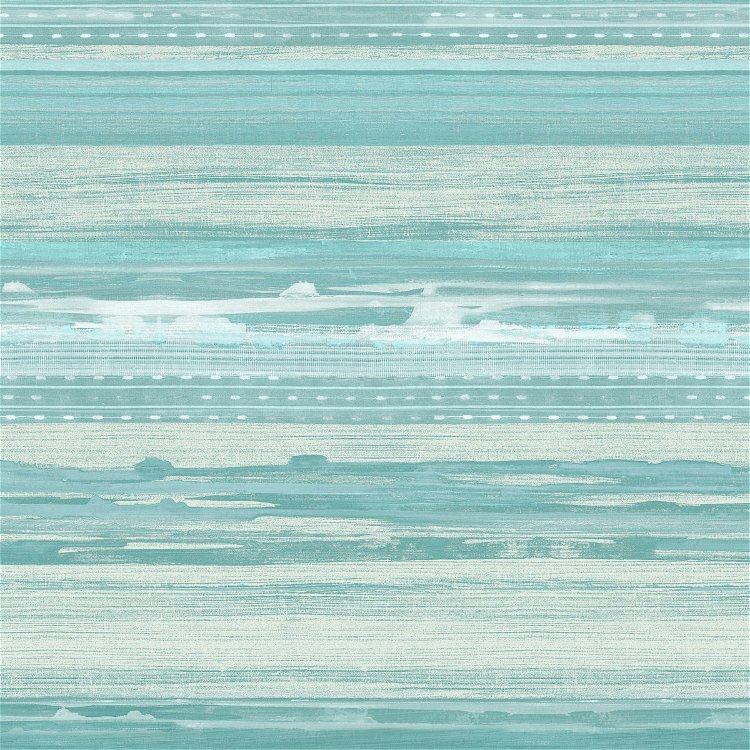 Seabrook Designs Horizon Brushed Stripe Seafoam & Ivory Wallpaper