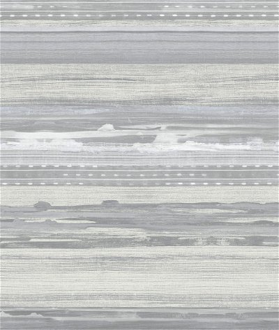 Seabrook Designs Horizon Brushed Stripe Cinder Gray & Ivory Wallpaper