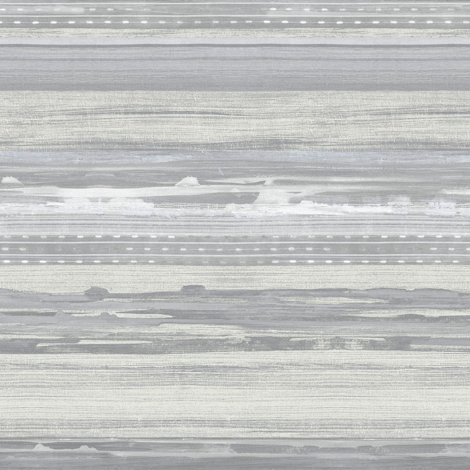 Seabrook Designs Horizon Brushed Stripe Cinder Gray &amp; Ivory Wallpaper image 1 of 2