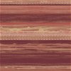 Seabrook Designs Horizon Brushed Stripe Maroon & Blonde Wallpaper - Image 1
