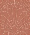 Seabrook Designs Scallop Medallion Redwood & Ivory Wallpaper