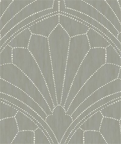 Seabrook Designs Scallop Medallion Cinder Gray & Ivory Wallpaper