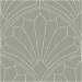 Seabrook Designs Scallop Medallion Cinder Gray &amp; Ivory Wallpaper thumbnail image 1 of 2