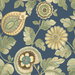 Seabrook Designs Calypso Paisley Leaf Champlain & Rosemary Fabric