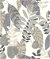 Seabrook Designs Tropicana Leaves Charcoal/Stone/Daydream Gray
