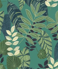 Seabrook Designs Tropicana Leaves Jade/Rosemary/Spruce