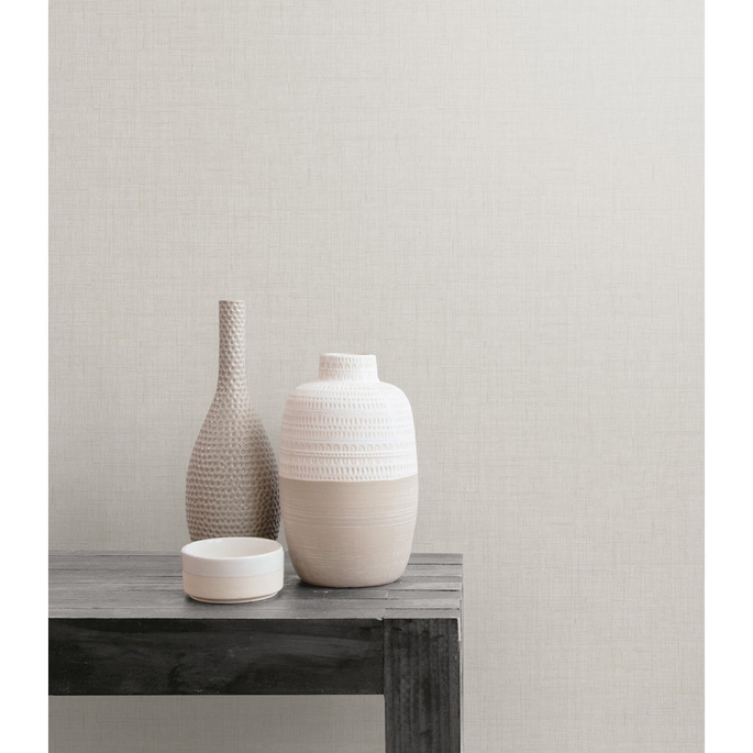 Seabrook Designs Bermuda Linen Stringcloth Gray Mist Wallpaper image 2 of 2