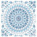 Seabrook Designs Mandala Boho Tile Cerulean & Washed Denim Fabric