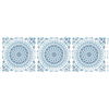 Seabrook Designs Mandala Boho Tile Cerulean & Washed Denim Fabric - Image 2