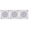 Seabrook Designs Mandala Boho Tile Coral/Cream/Midnight Blue Fabric - Image 2