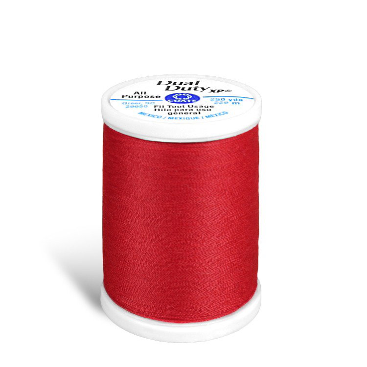 Coats &amp; Clark Dual Duty XP Thread - Atom Red, 250 Yards