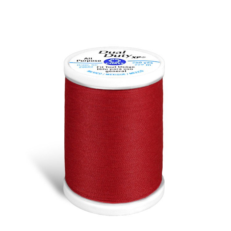 Coats &amp; Clark Dual Duty XP Thread - Red, 250 Yards