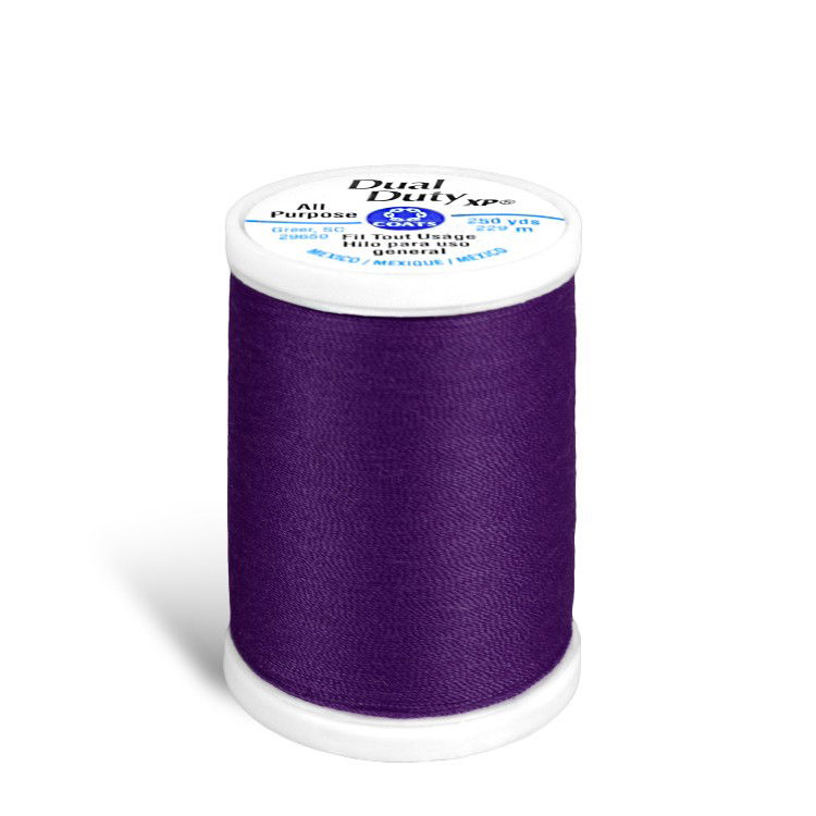 Purple - Dual Duty XP General Purpose Thread 250yd - Coats