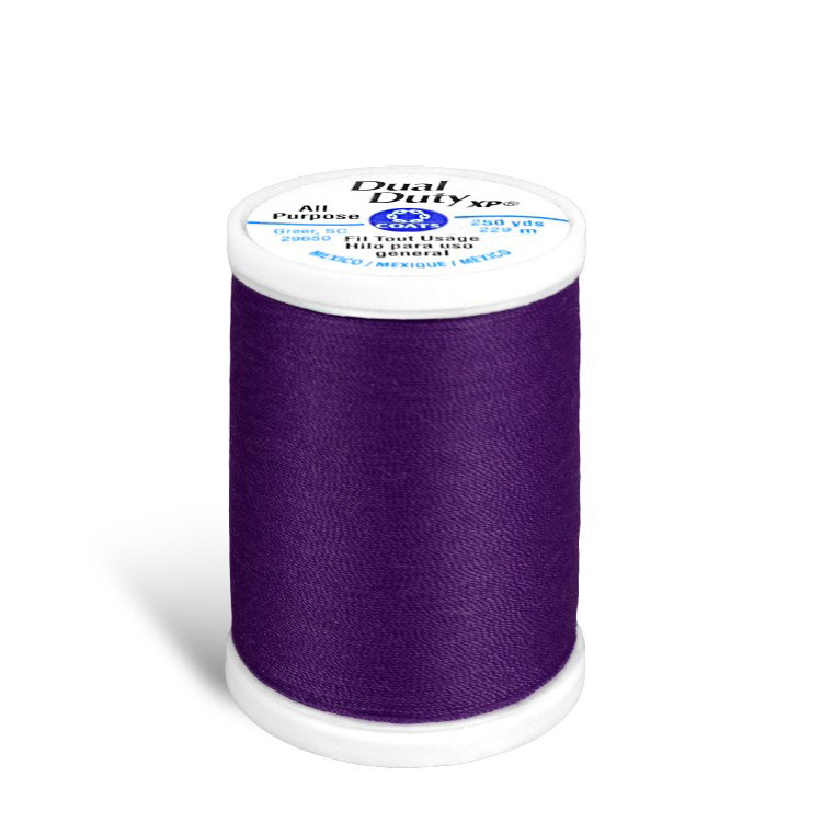 Coats &amp; Clark Dual Duty XP Thread - Purple, 250 Yards