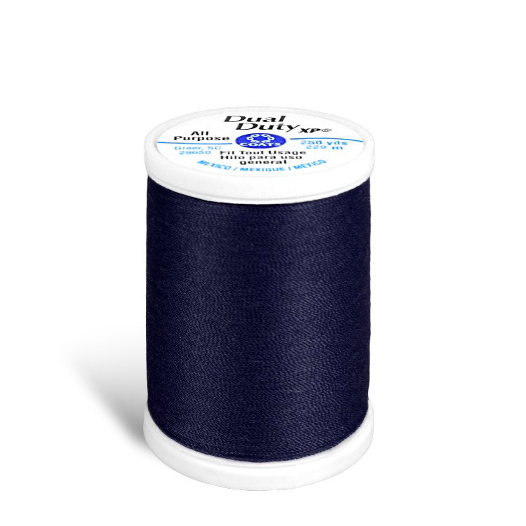 Coats &amp; Clark Dual Duty XP Thread - Navy, 250 Yards