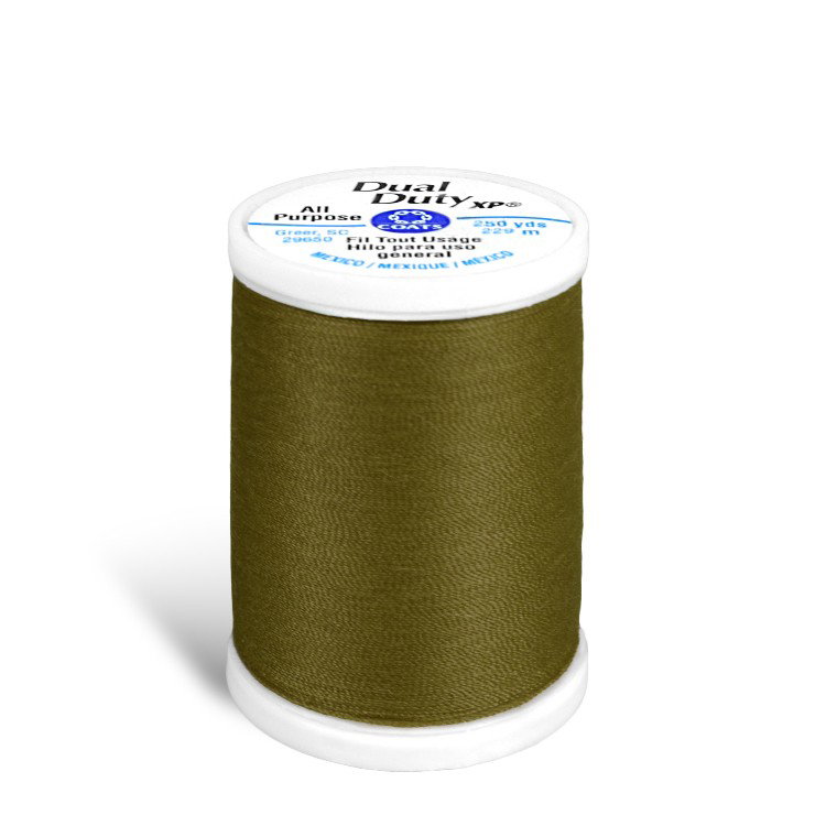 Coats &amp; Clark Dual Duty XP Thread - Golden Olive, 250 Yards