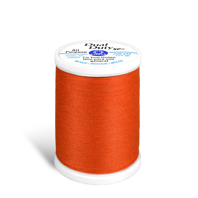 Coats &amp; Clark Dual Duty XP Thread - Orange, 250 Yards