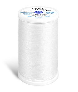 Coats & Clark All Purpose White Polyester Thread, 500 yards/457 meters 