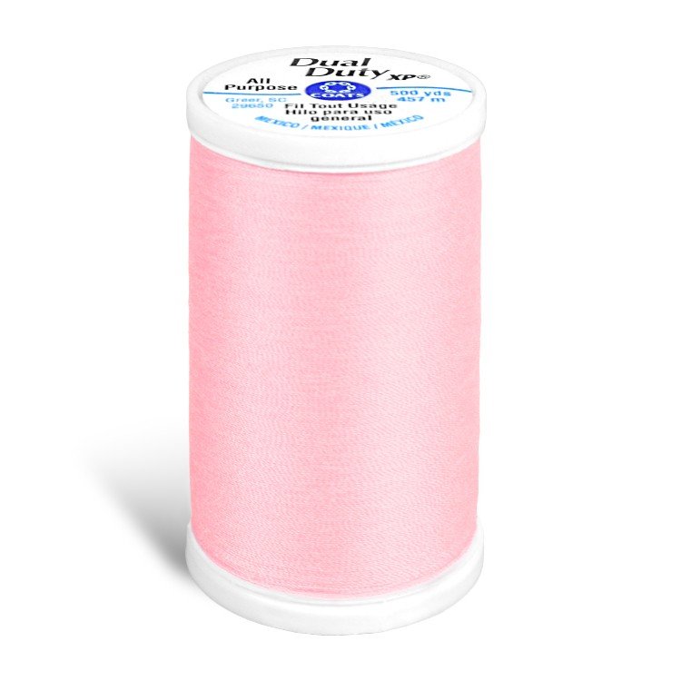 Coats & Clark Dual Duty XP Thread - Light Pink, 500 Yards