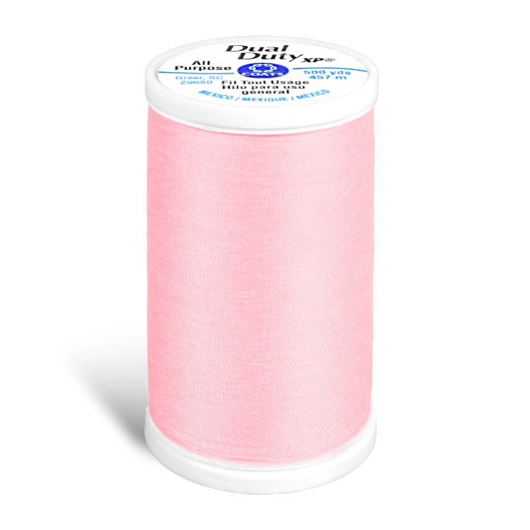 Coats &amp; Clark Dual Duty XP Thread - Light Pink, 500 Yards