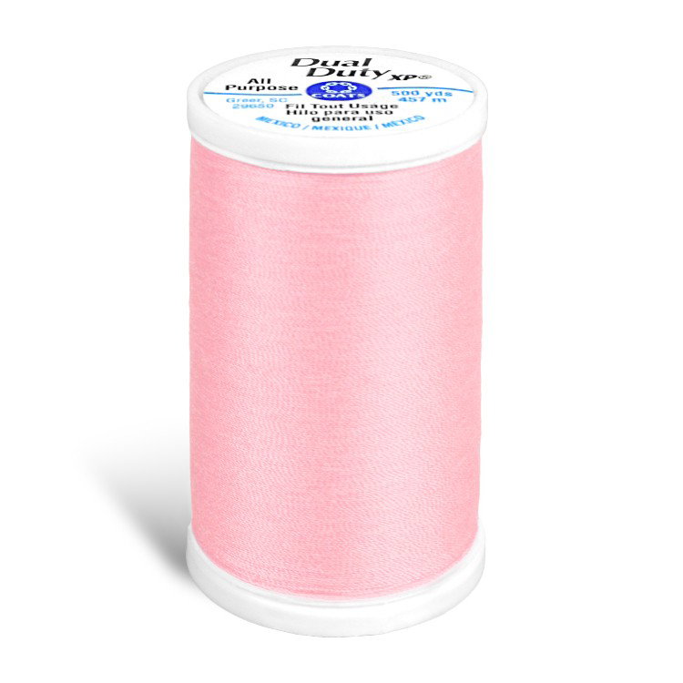 Coats &amp; Clark Dual Duty XP Thread - Pink, 500 Yards
