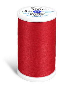 Coats & Clark Dual Duty All Purpose Atom Red Thread, 300 Yards