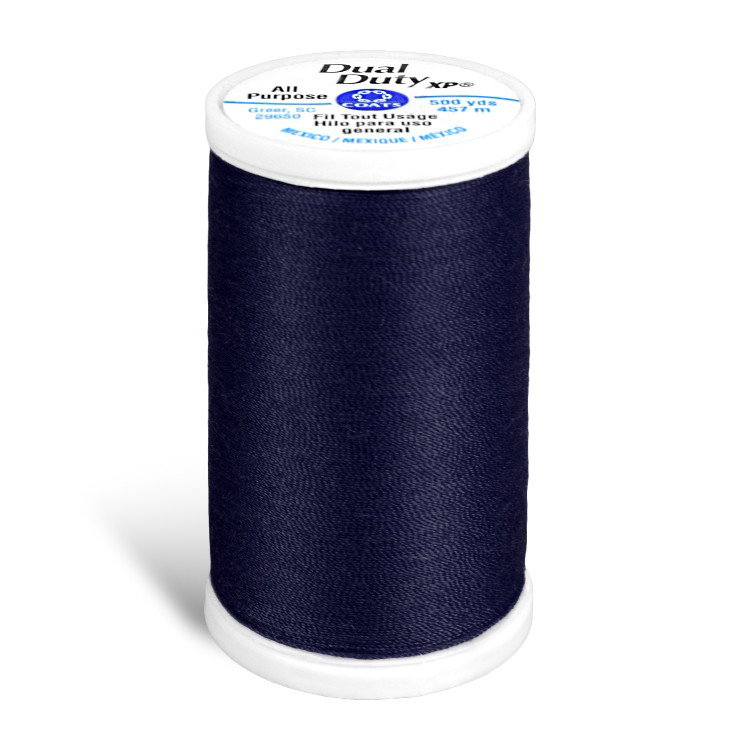 Coats &amp; Clark Dual Duty XP Thread - Navy, 500 Yards