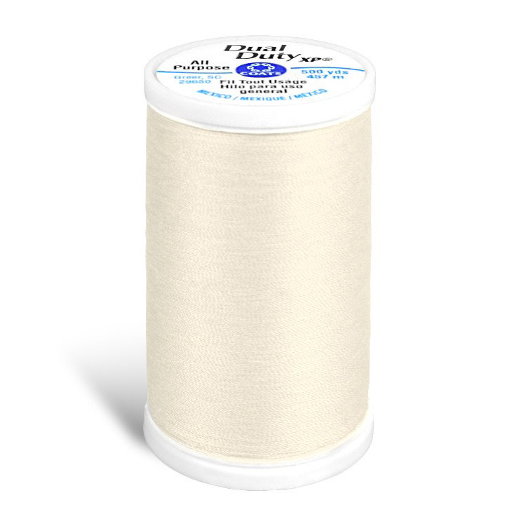 Coats &amp; Clark Dual Duty XP Thread - Cream, 500 Yards