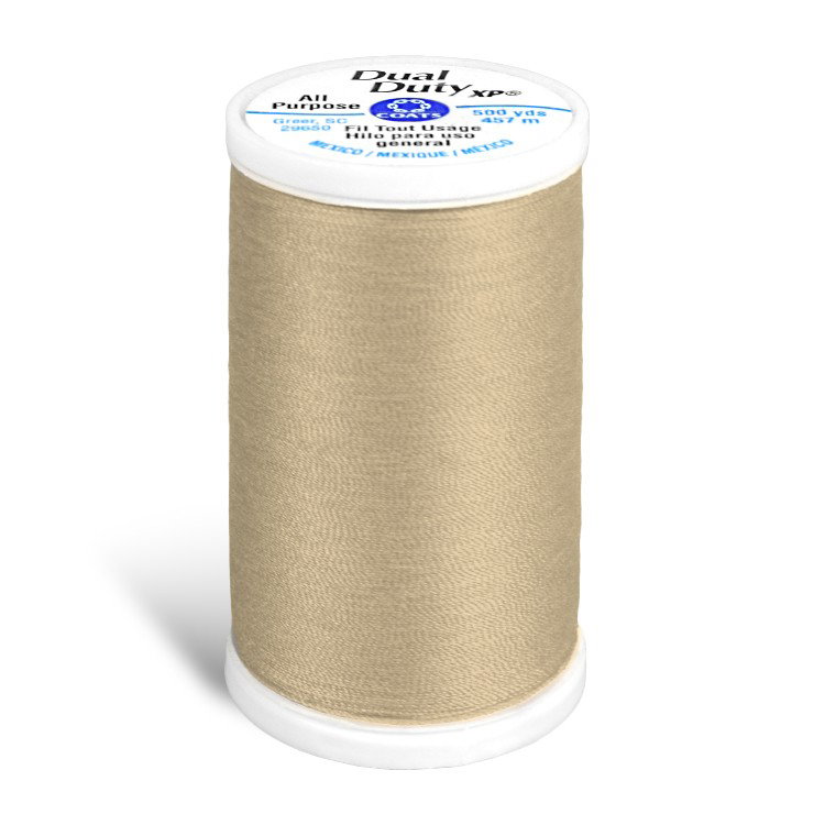 Coats &amp; Clark Dual Duty XP Thread - Beige, 500 Yards
